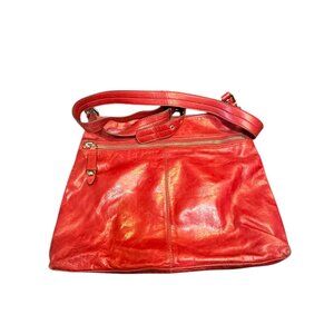 Hobo International Red Leather Crossbody Bag